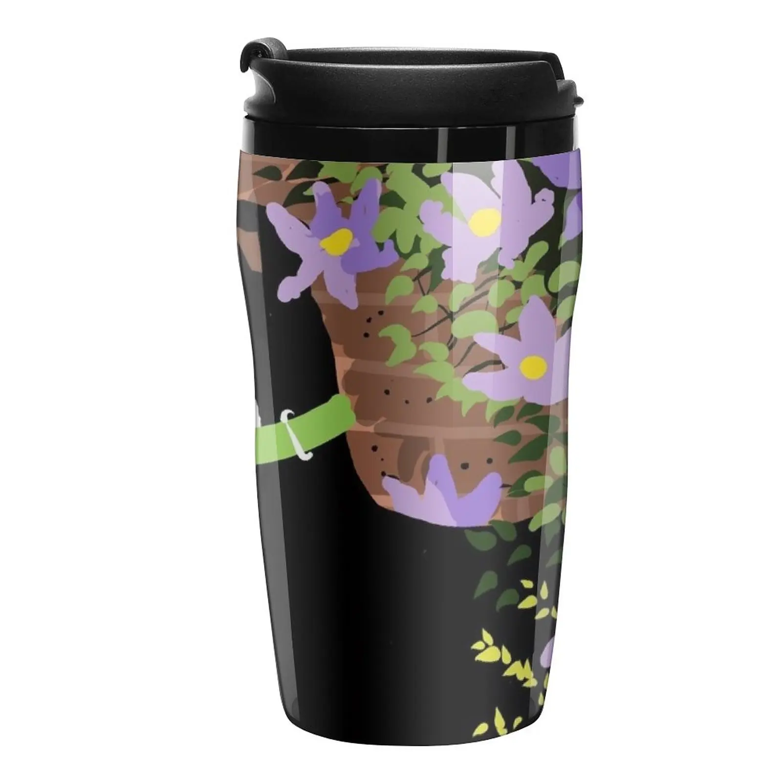 

In the Shade of the Clematis Travel Coffee Mug Thermal Coffee Bottle Elegant Coffee Thermos Mug