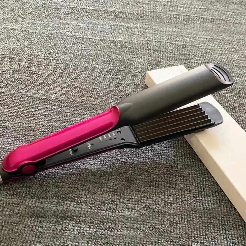 Hair straightener Household Small Splint Straight Hair Straightener Dry and Wet Dual-purpose Corn Perm Perm Multi-speed Adjustable Electric