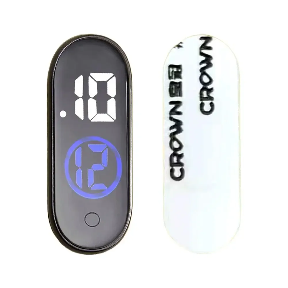 Digital Car Clock with Backlight and Personalized Stickers