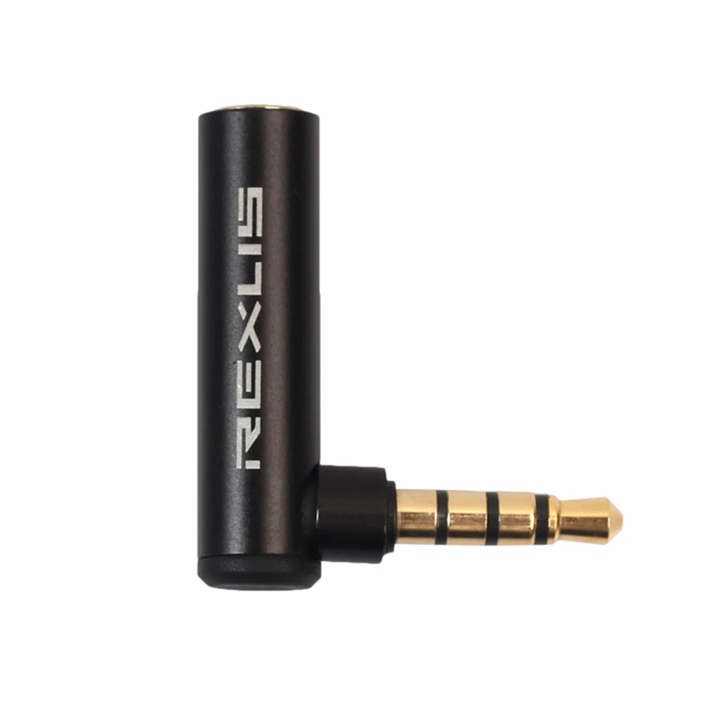 1PC 3.5mm Male to Female 90 Degree Right Angled Audio Adapter Microphone Jack Stereo Plug Connector |