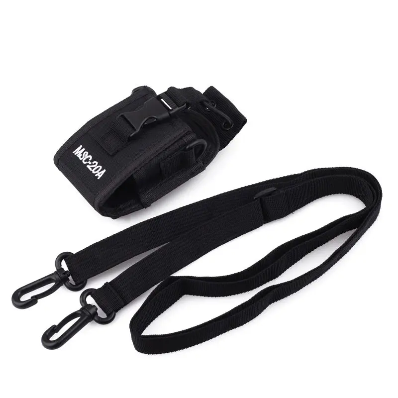 Tactical Mobile Radio Walkie Talkie MSC-20A Pocket Nylon Pouch Waist Bag Holder Portable Interphone Case for Camping Hunting 2pcs abbree msc 20d nylon carry case for walkie talkie baofeng uv 5r uv 5ra uv 5rb uv 5rc 5re uv b6 bf 888s tyt mototrola radio