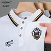 Summer Short Sleeved Lapel T-shirt Embroidered Breathable Polo Shirt Ice Silk Lightweight Tops Casual Large Men Polo Shirt 1