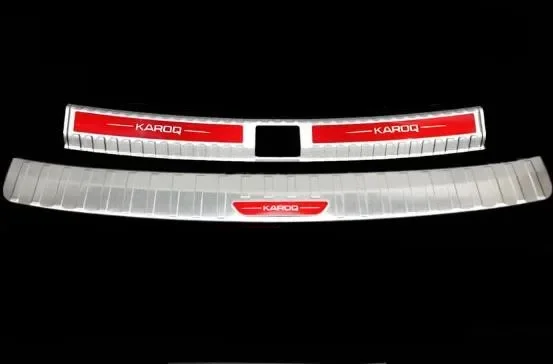 For Skoda KAROQ-Stainless Steel Trunk Threshold Shield Anti-scratch Protection Car Accessories