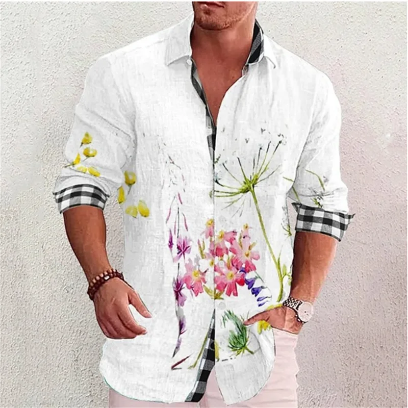 

Shirt Men's Fashion Casual Outdoor Street 2023 New Designer Design Popular Element Stitching Soft and Comfortable Men's Tops