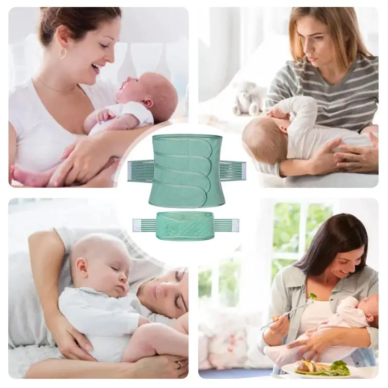 Postpartum Belly Band Adjustable Elastic Pregnancy After Birth Belly Abdominal Binder Wrap Shaper Tummy Shapewear Breathable