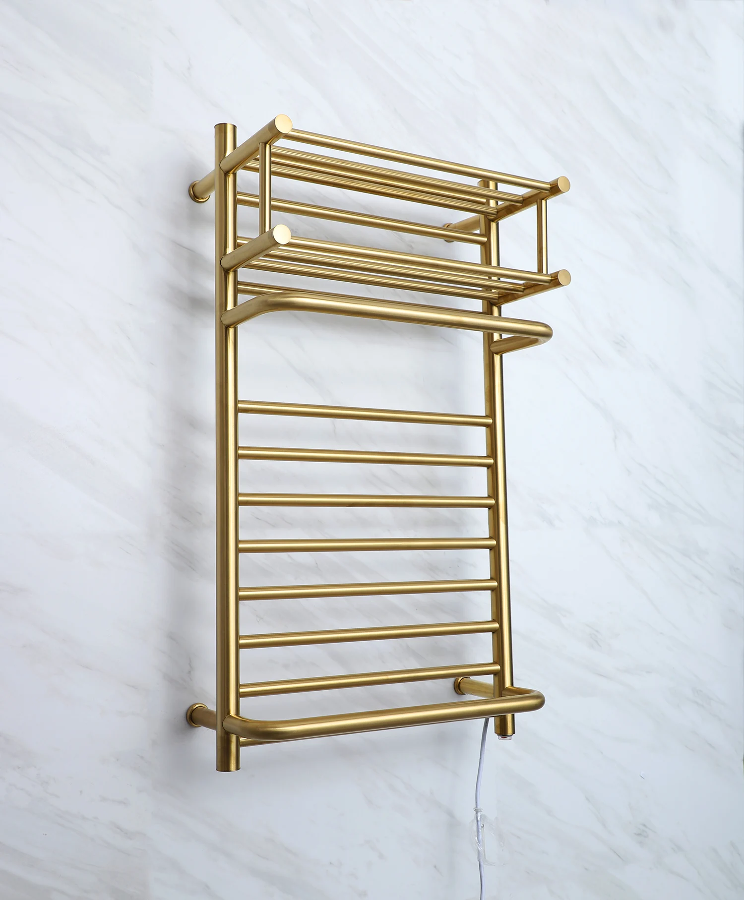 Luxury Gold Electric Heated Towel Warmer Wall Towel Drying Racks