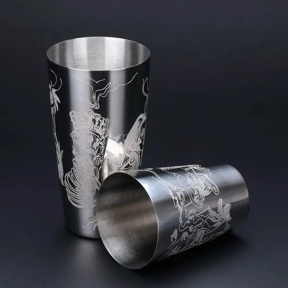 2 Piece Stainless Steel Boston Shaker Bar Shaker Durable Cocktail Drink Mixer for Bartending Bar Accessories