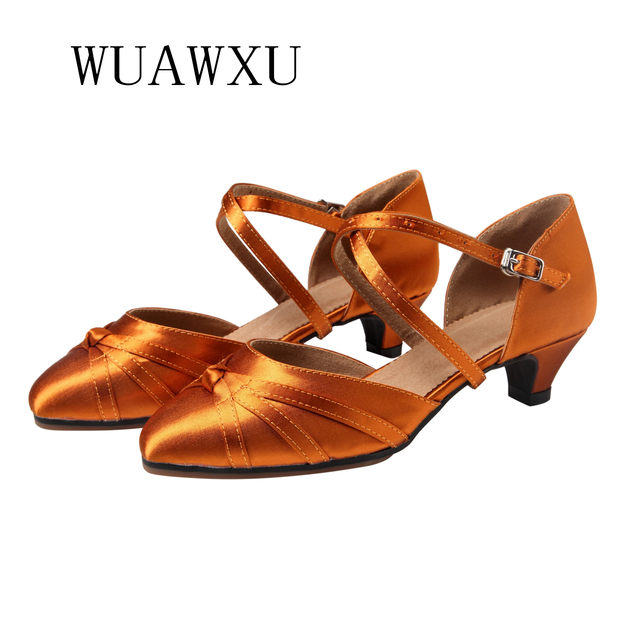 NATASHA 2023 New Adult Square Dance Shoes Women's Soft Sole Latin Dance Shoes Medium Low Heel Modern Social Dance Shoes Summer