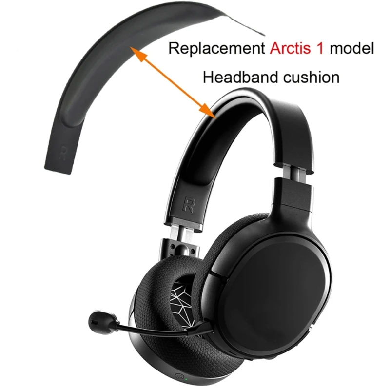 Arctis 1 용 쿠션 패드 교체용 헤드밴드, 헤드폰 헤드밴드 보호대 소프트 헤드셋 헤드폰 빔 패드