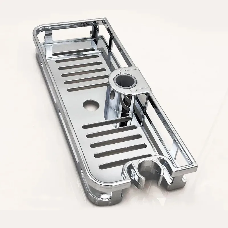 Bathroom Shelf Rack Bathroom Shelf Wall Shelf Organizer Soap Holder Bathroom Storage Rack Storage Rack Wall Shelf Multifunction Home Decor Organizer Bathroom Lifting Rod Removable Stand No Drilling Soap Holder Shower Shelf Storage Rack Tray