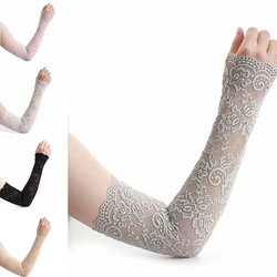 Lace Arm Sleeves Cooling Athletic Sports Sleeve for Sun for Protection Arm Cover H9ED