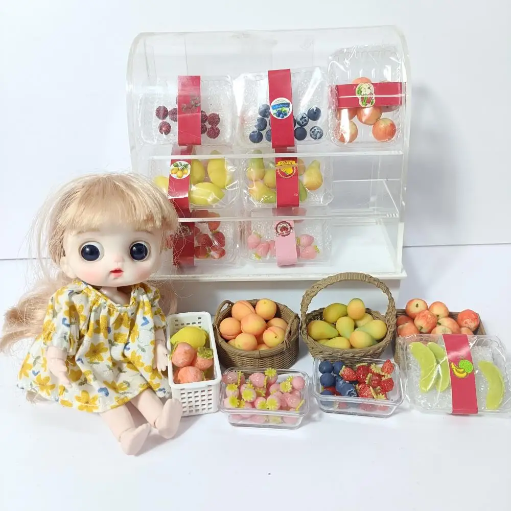 NEW 1/6 Clay making Miniature Fruit for ob11 blyth Barbies Dollhuose Accessories Kitchen Play Toys dolls accessory