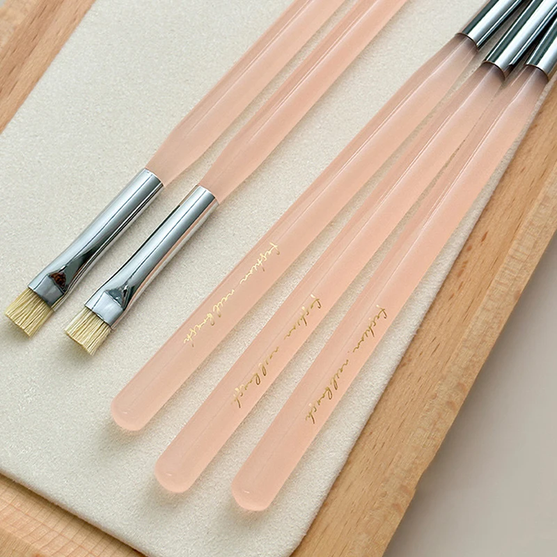 Nail Art Texture Brush French Tip Styling Nail Brush Light Therapy Plastic Manicure Painting Tool Art Polish