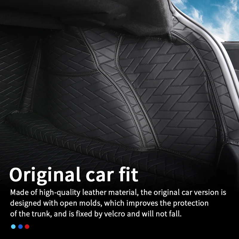 Leather Trunk For 2016 To 2023 Tesla Model 3 2022 Trunk Mat Boot, tapis