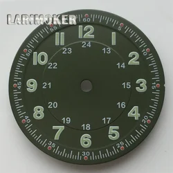 Classic 29mm Pilot Style Watch Dial Face with Arabic Numerals and Hands Set - NH35  NH36 (10)