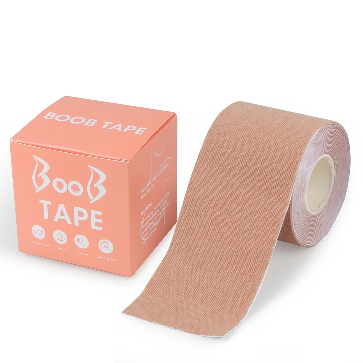 5Cm*5M/Roll Invisible Push-Up Breast Enhancement Tape Breathable Elastic Fabric Self-Adhesive Push Nippl