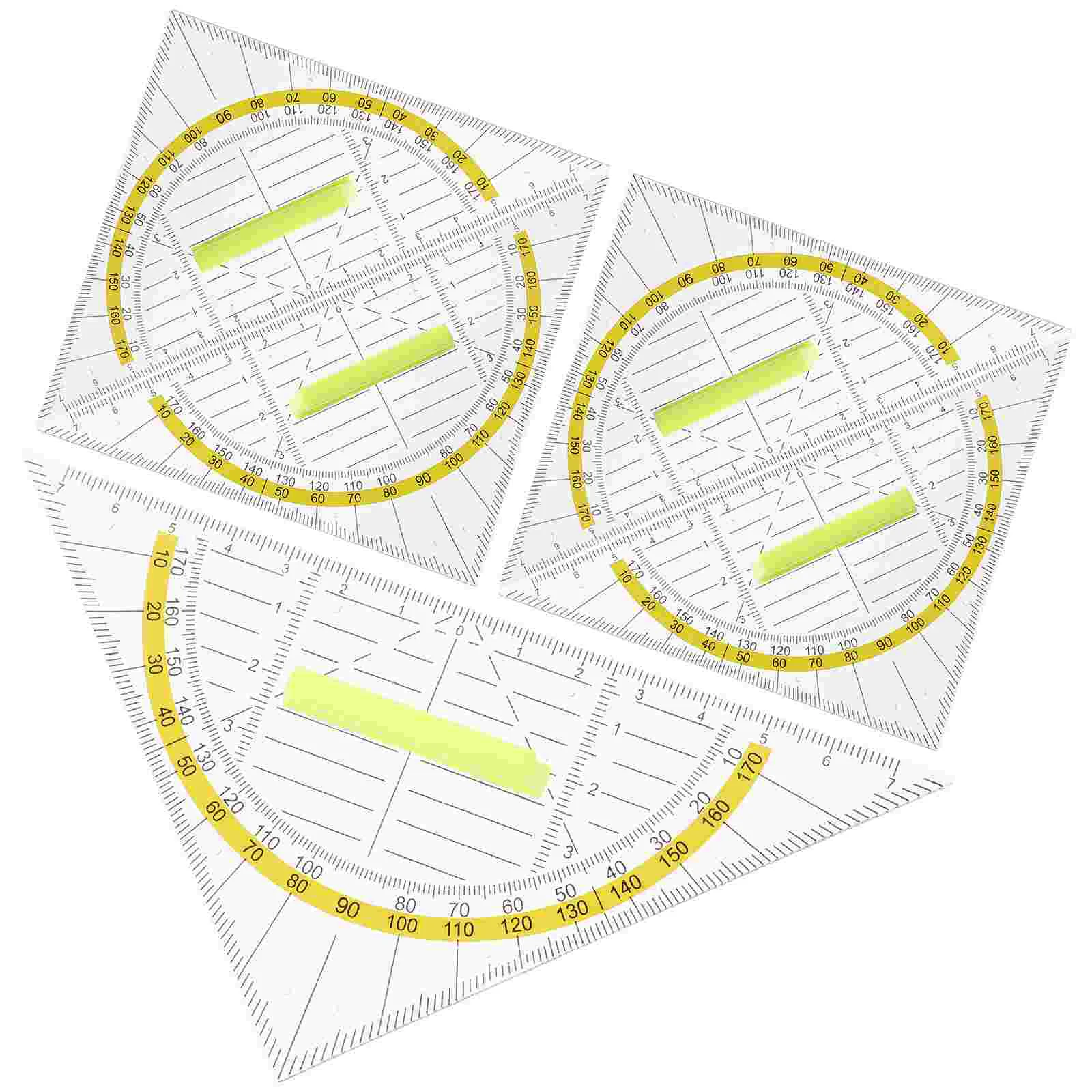 

5pcs Drawing Triangle Rulers Geometry Measurement Rulers Plastic Set-squares
