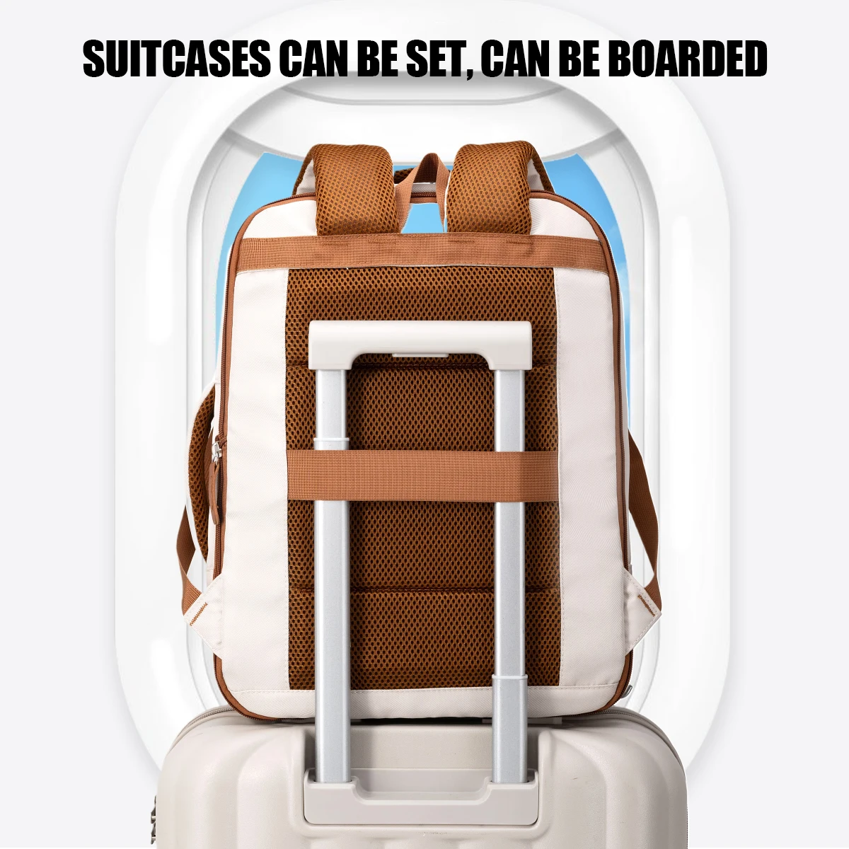 Large-Capacity Travel Multi-Functional Backpack Flying Free Check-In Computer Business Men's College Student Bag Girls Boarding Conference Office Backpack