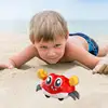 Crawling Crab Sensory Toy Cute Crawling Crab Baby Toy Interactive Walking Dancing Toy Infant Fun Birthday Gift Entertainment For 3