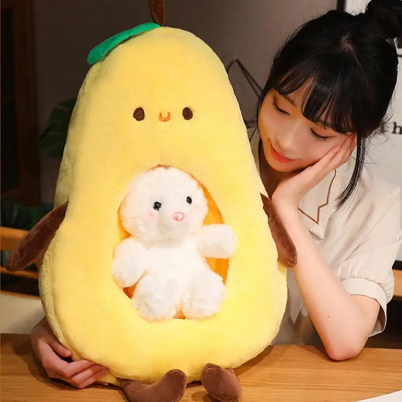 

Кукла авокадо 45 см, плюшевые игрушки, милый медведь, мягкая плюшевая подушка, украшение для дома, детский подарок на день рождения и Рождество