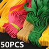 50PCS Thickness 0.5~0.80 Hunting Replacement Accessory Flat Elastic Band for Slingshot Natural Rubber Catapult Latex Tape