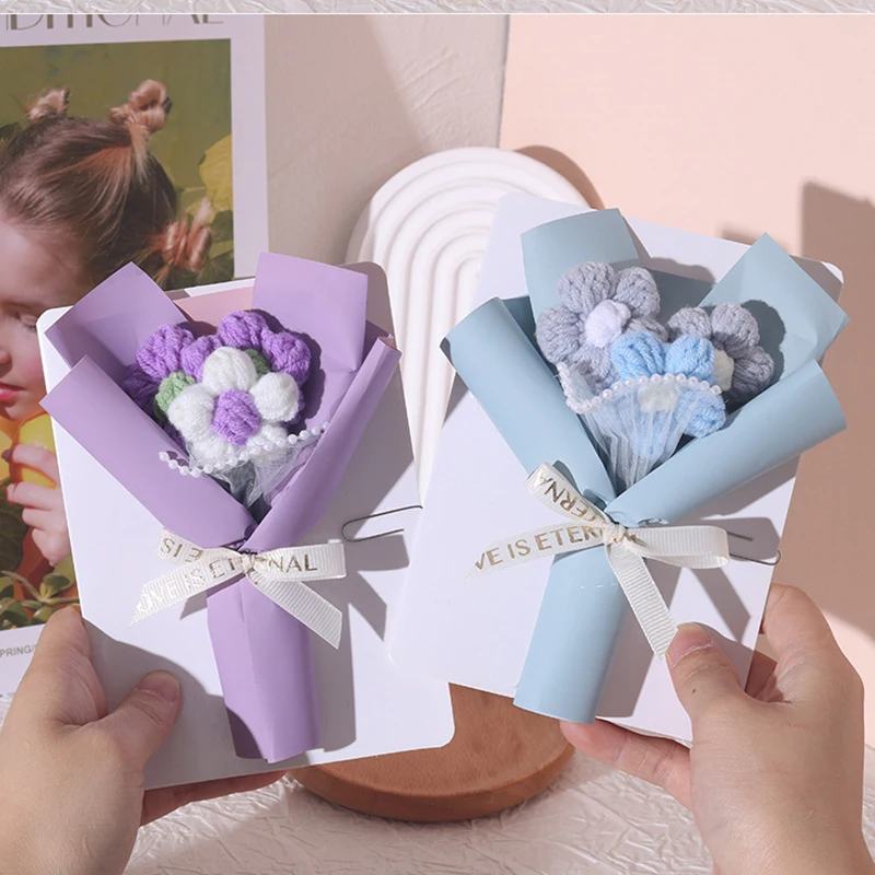 3D Pop-Up Flowers Greeting Cards Attificial Bouquets Puff Flowers Wedding Birthday Party Postcard Invitations Cards Gifts Decor