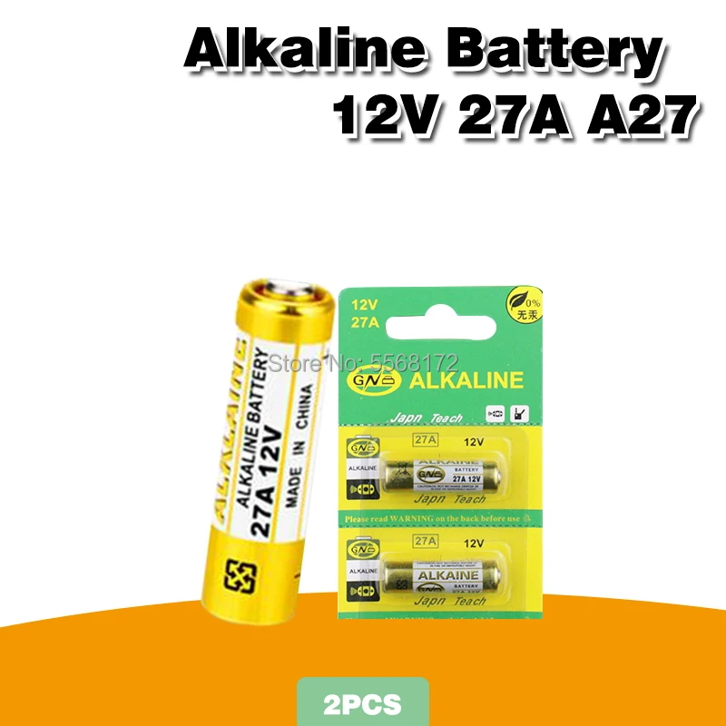 2pcs27AA2712VAlarmRemoteAlkalineBatteryCells27AE27MNPrimary
