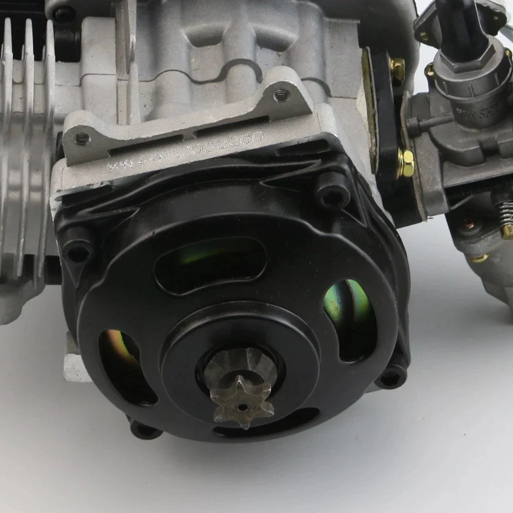 2 Stroke Engine Pull Start Motor 49cc Transmission Engine Air Filter Mini Pocket ATV 4 Wheel 6 Teeth Pit Quad Dirt Bike