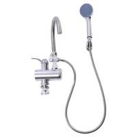 Chauffe-eau électrique instantané 3000 W, 360 °   Robinet électrique rotatif à travers le chauffage avec douche, écran d'affichage numérique LCD 3