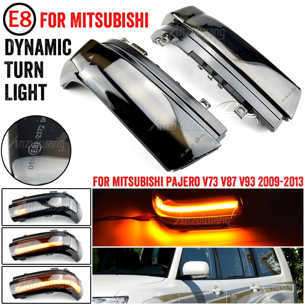 

Flowing Water Blinker Indicator Dynamic LED Turn Signal Side Marker Light For Mitsubishi Pajero V73 V77 V93 V97 2006-2019