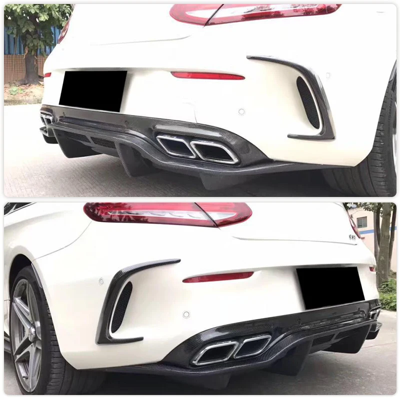 特価 ベンツ C205 C63 AMG カーボン リアカナード バンパーカナード