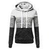 Autumn Winter Warm Women's Fleece Long Sleeve Hoodie Fashion Slim Fit Sweatshirt Ladies Casual Color Matching Outdoors Pullover 5