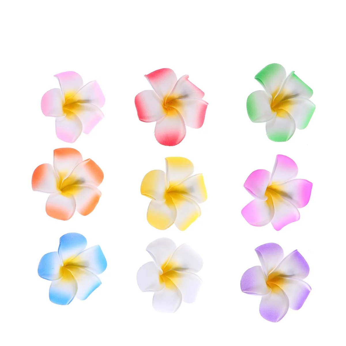 

50 Pcs Hair Pin Plumeria Clip Hawaiian Decorations Hairpin Flowers for Accessories Clips