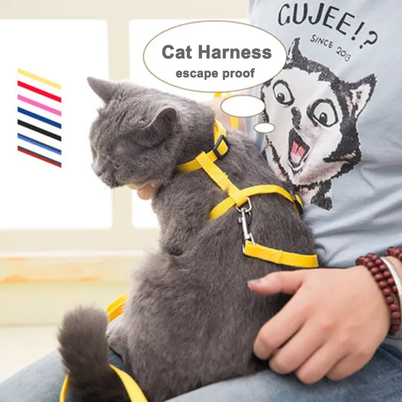 Cat Harness with Leash and Collar Set 2