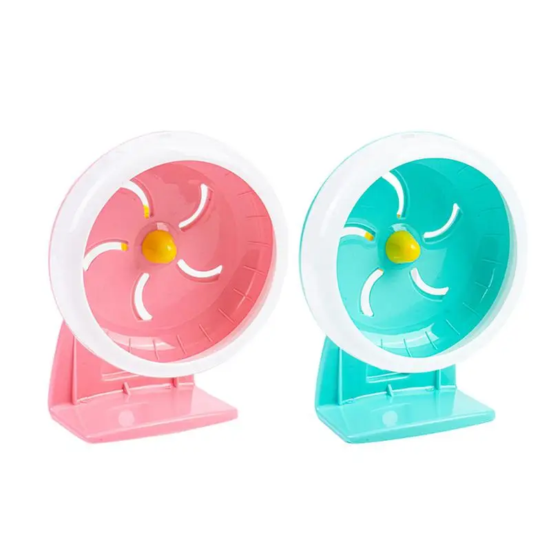 

Multifunctional Quiet Hamster Running Wheel With Stand 7 Inch Running Disc Non-Slip Small Animal Training Supplies For Hamster
