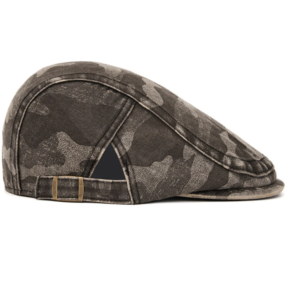 HT5027 Wildleder Baskenmütze Kappe Frühling Herbst Männer Frauen Kappe Camouflage Künstler Maler Baskenmütze Hut Männlich Weiblich Angepasst Flache Kappe Herren Berets – Detail 13