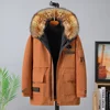 2024 Winter Jacket Men's Plus Size Parkas Fur Collar Coat 9XL 10XL Padded Down Jacket Thicken Warm Long Hooded Jackets Outerwear 3