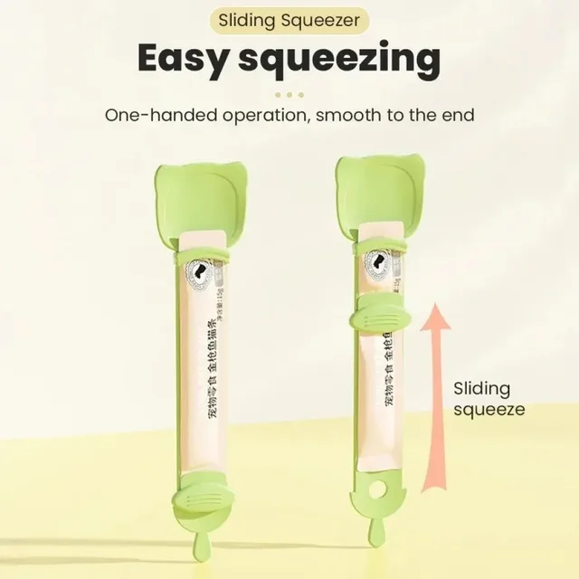 1/3PCS Cat Strip Feeder Spoon Long Handle Lickable Wet Food Feeder for Cats Pet Meat Mud Food Squeeze Dispense Spoon Pet Supplie 3