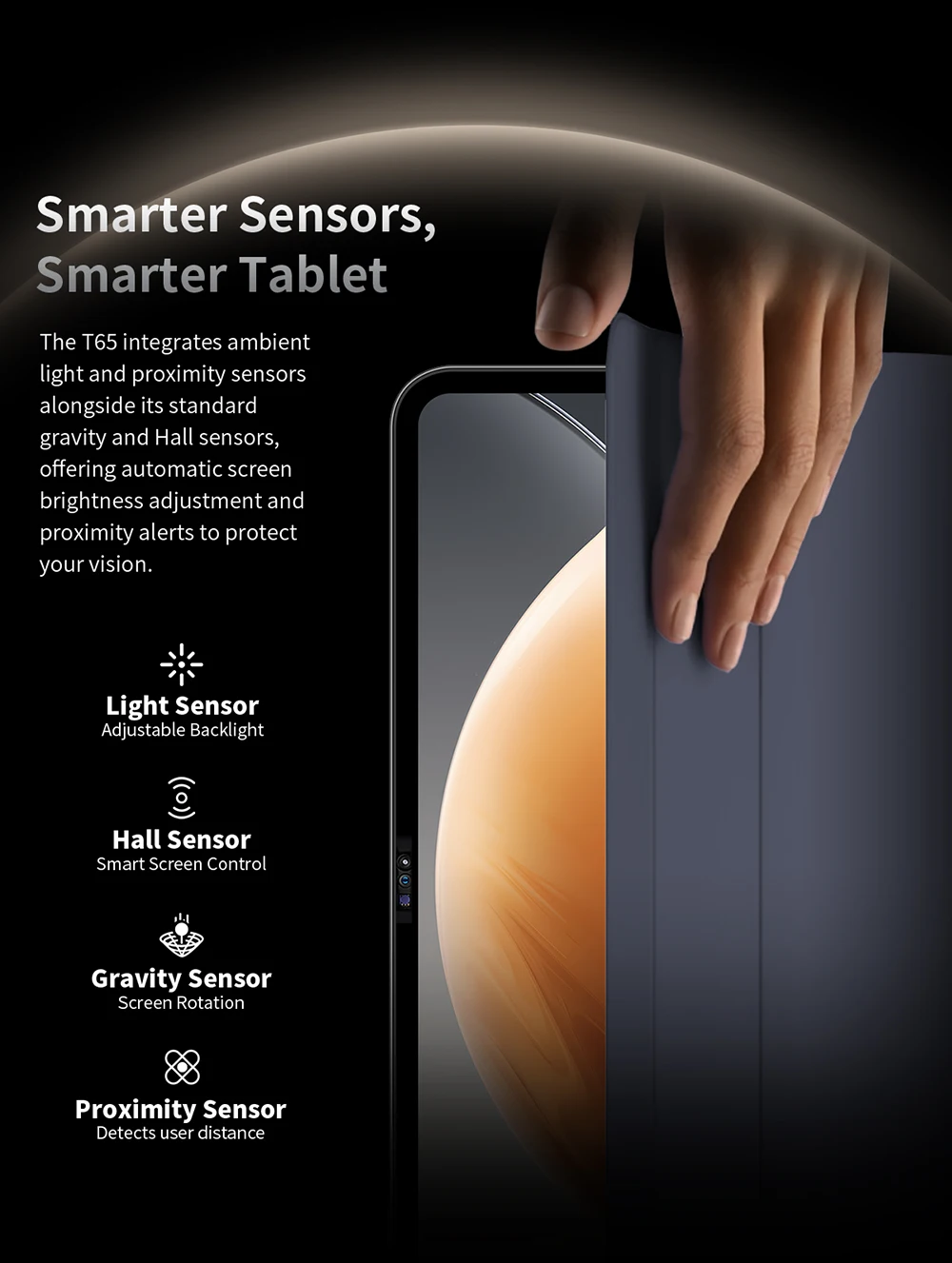 TECLAST T65 Tablet, 13.4-inch 120Hz Display, Android 16, T7280 8-Core CPU, 26GB RAM (6GB+20GB), 128GB ROM, 4G LTE, GPS, 8000mAh, Type-C Charging, Octa-Core Processor, High Performance Gaming Entertainment Learning Business Tablet PC