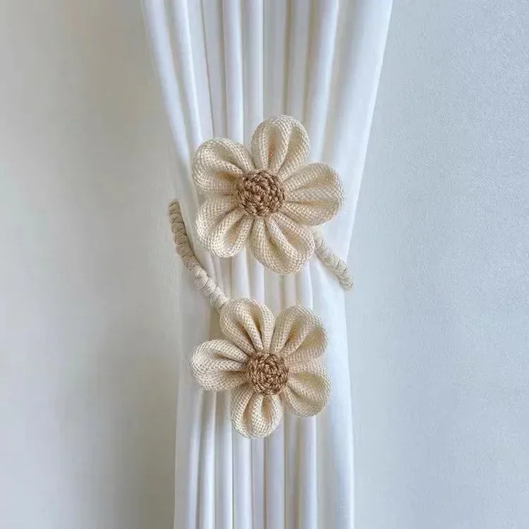 Ins Flowers Curtains Holder Room Curtain Tieback Tie room Decor Buckle for Curtains Barra Cortinas Dormitorios Embrasse Rideau
