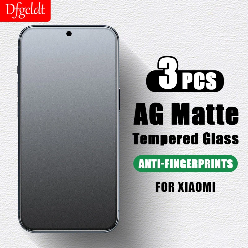 

3Pcs Matte Tempered Glass For Xiaomi 14 13 12 Lite Poco F5 F4 F3 Screen Protector For Mi 13T 12T 11T 10T 9T Pro Frosted Film