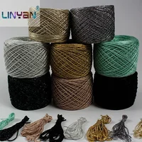 200g/lot Yarn For Knitting& Crocheting matethreads DIY Yarns crochet Metallic + Cotton metallized thread Hand Knitting ZL4 1