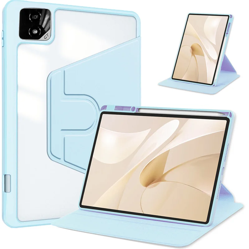360° Rotation Protective Case with Pencil Holder and Multi-Angle Stand
