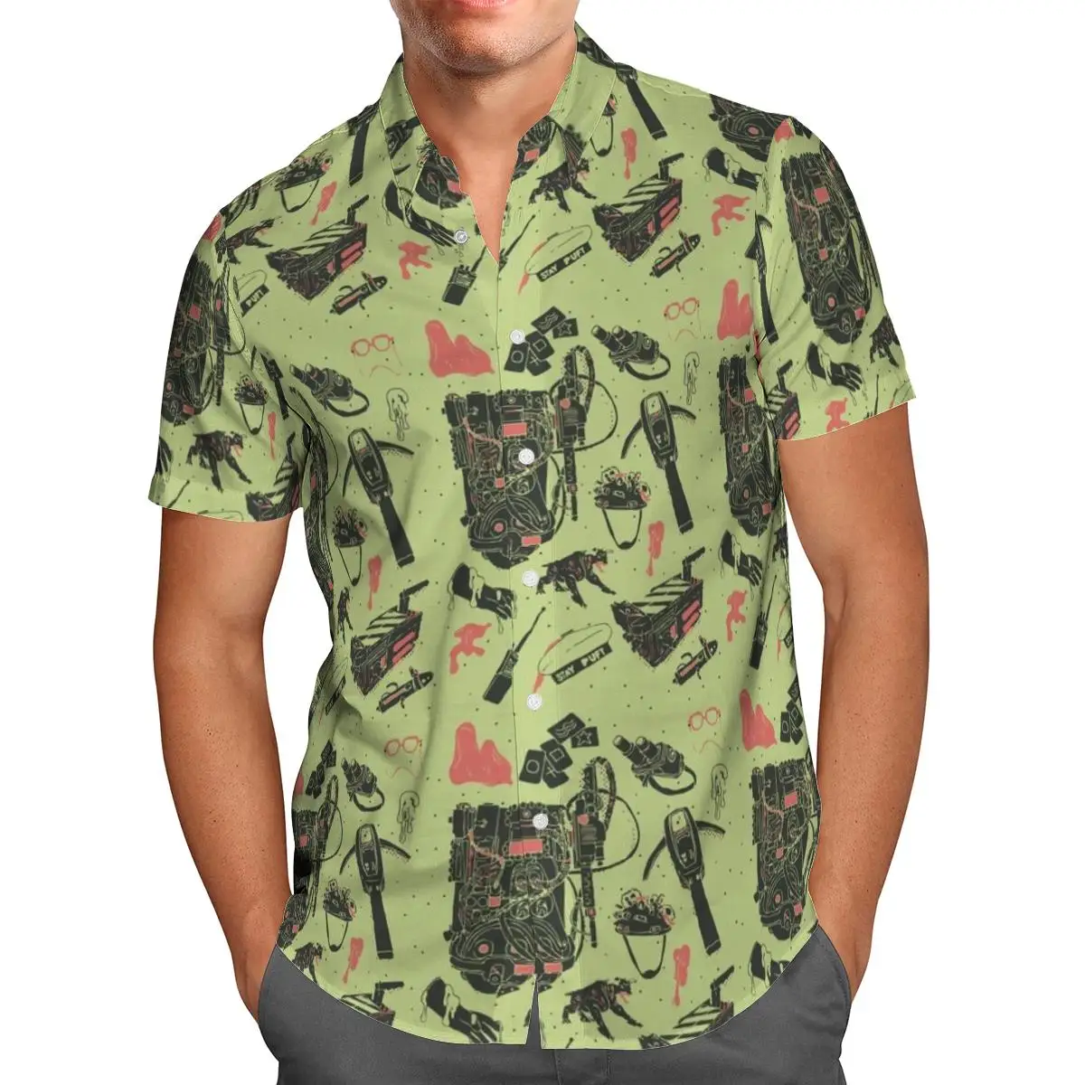 Hawaiian Shirt Oversized Streetwear 3D Anime Short Sleeve Men's Beach Summer 5XL