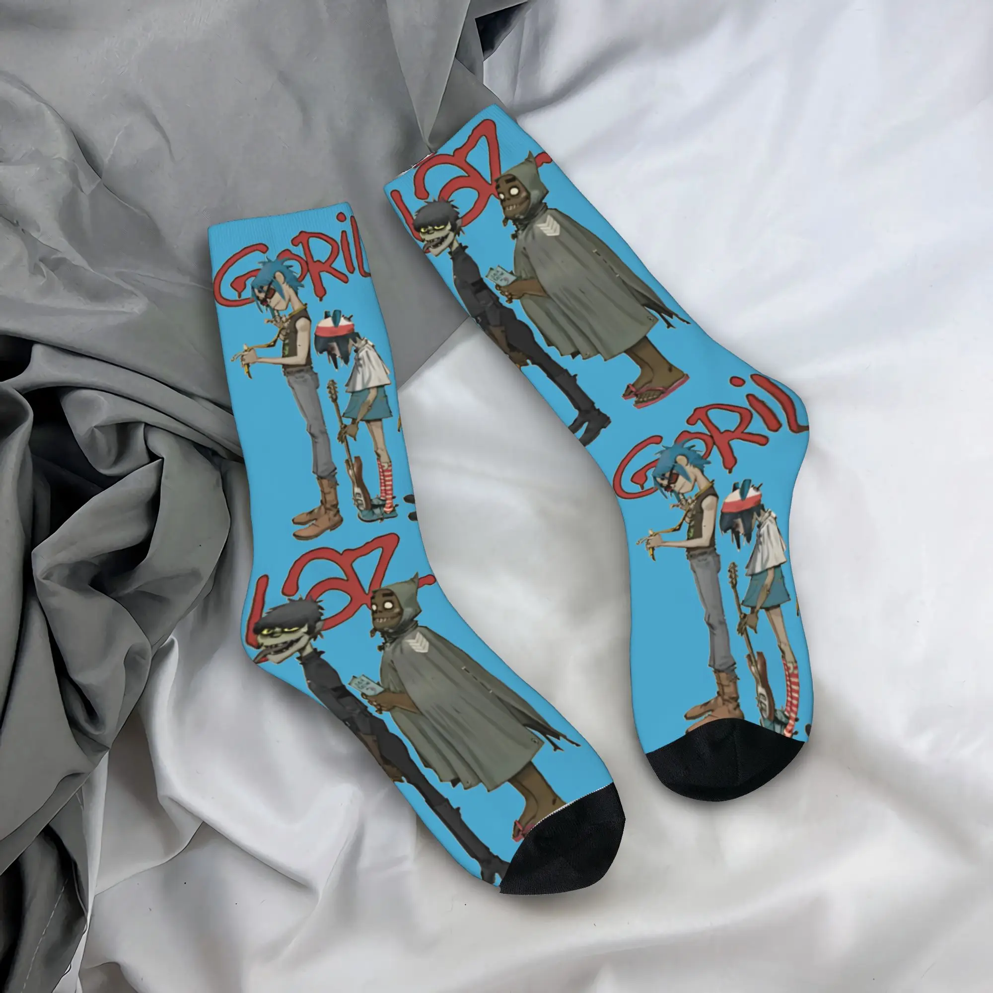 Gorillaz Autumn Rock Band Fun High-Quality Anti-Skid Skate Socks