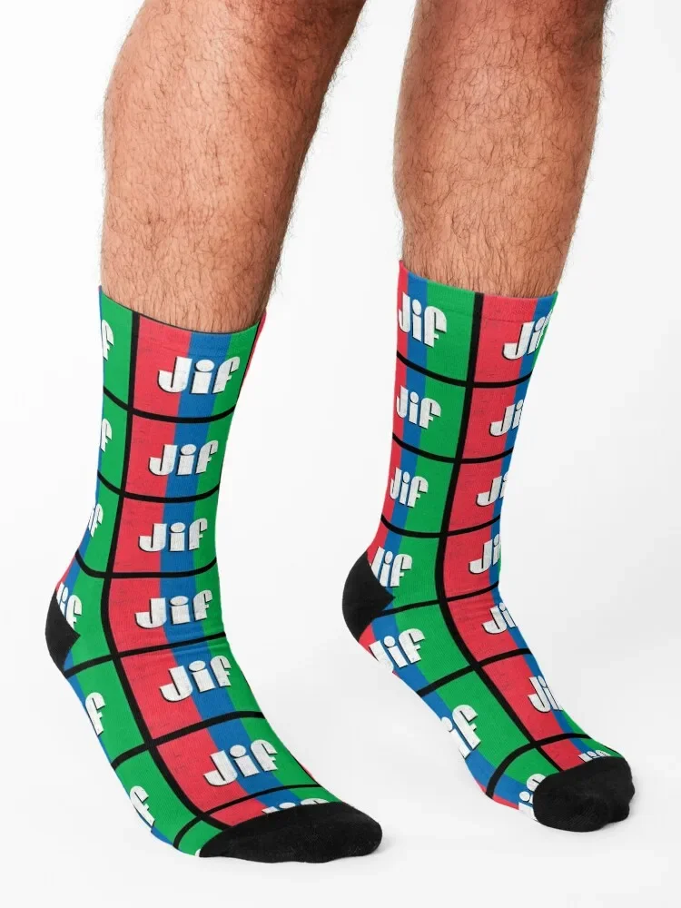 Jif Peanut Butter Socks custom gifts snow anti slip football Socks For Man Women's