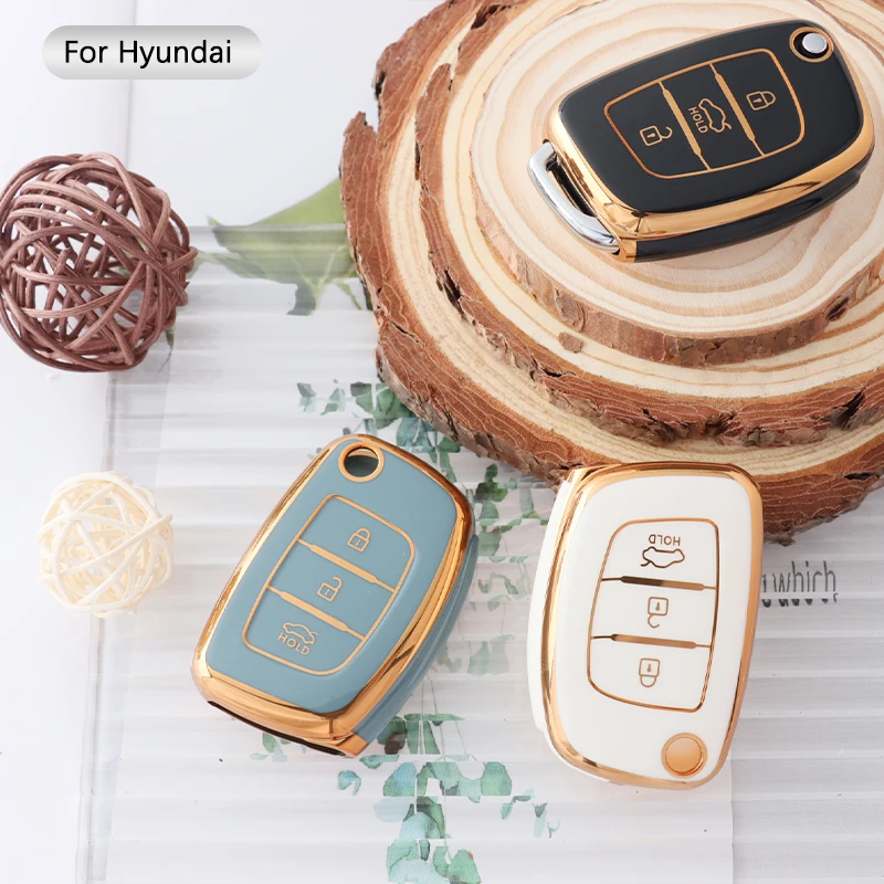 Funda For Llave De 3 Botones For Hyundai Santa Fe/elantra/ | Meses sin
