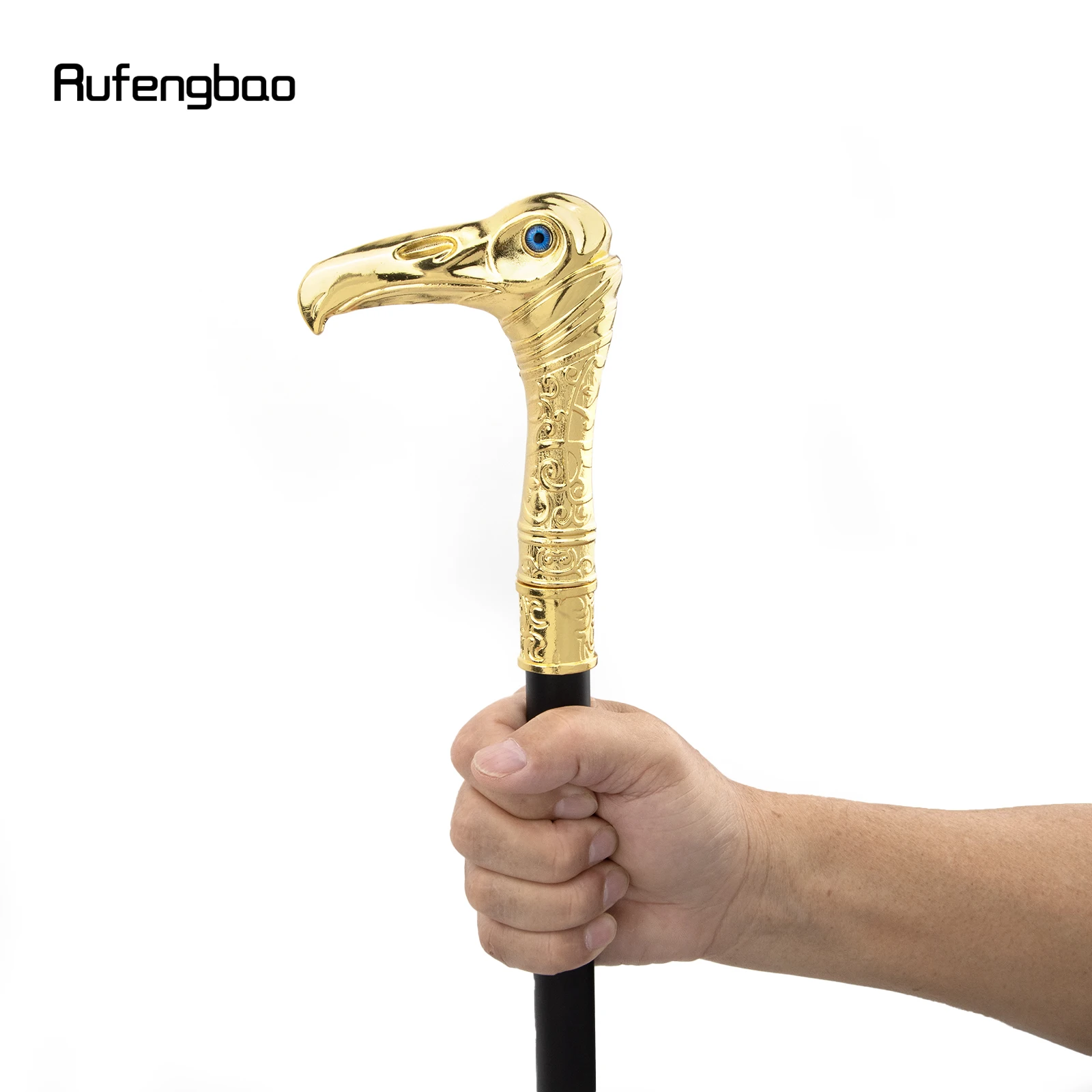 Golden Eagle Head Luxury Single Joint Walking Stick with Hidden Plate Self  Defense Cane Plate Cosplay Crosier Stick 93cm - AliExpress