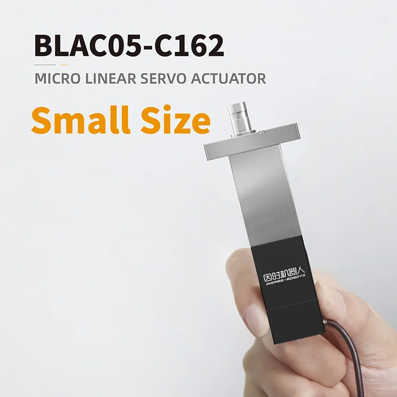 BLAC05 마이크로 리니어 서보 액추에이터 (250N,5mm), 12V 브러시리스 코어리스 DC 모터, 0.002mm 제어 정확도, 2-2.4mm/s, RS485