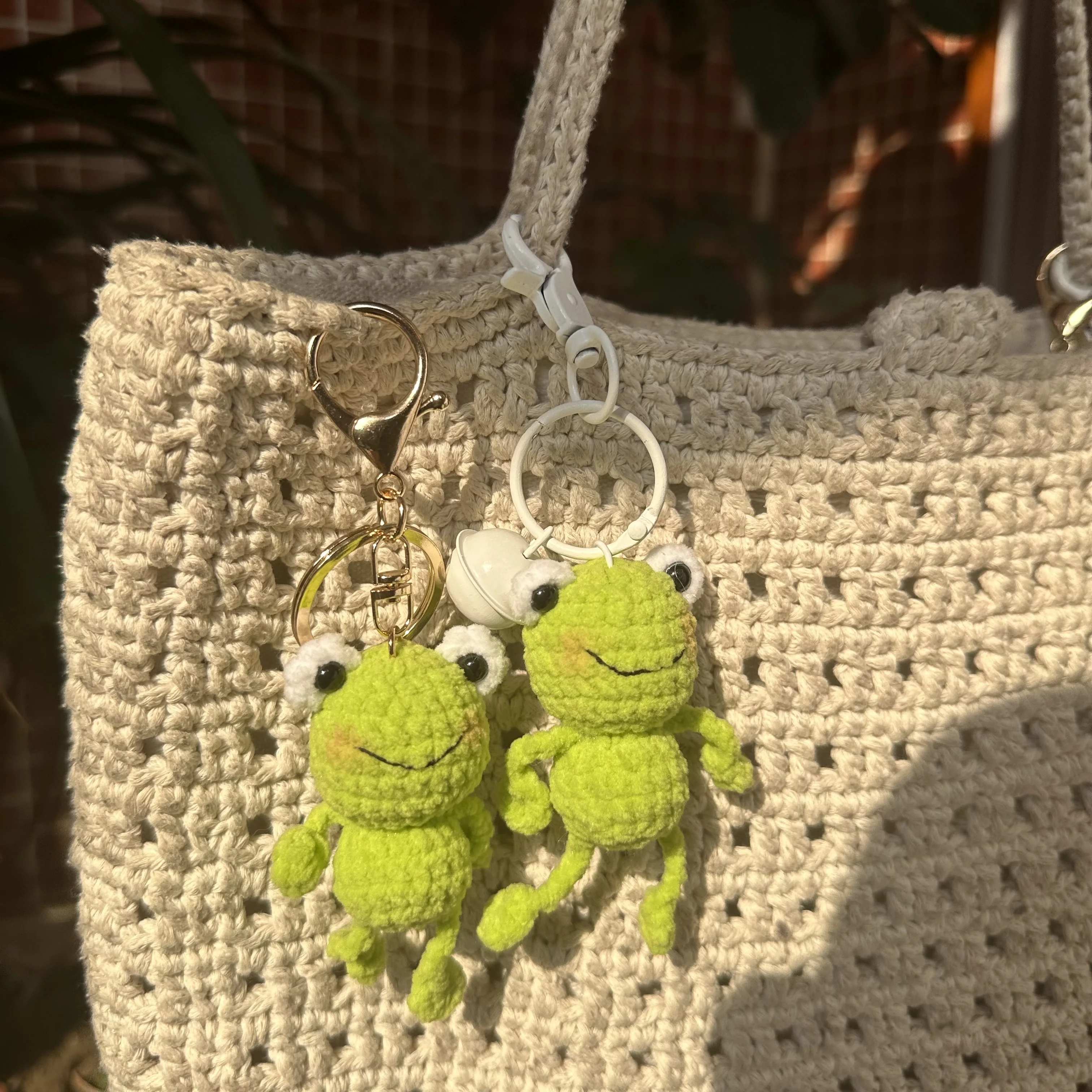 Mini Knitted Frog Keychain 5